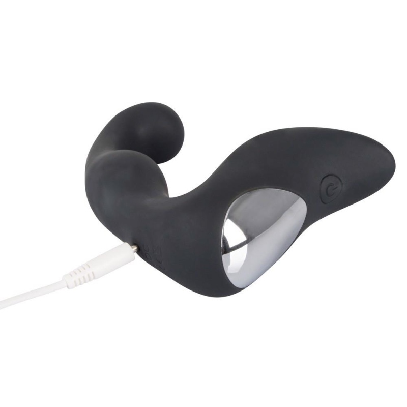 Wibrator prostaty Rebel Prostate Plug recharge – elastyczna konstrukcja z zakrzywioną głowicą i stymulatorem krocza, 9 trybów, d - 6