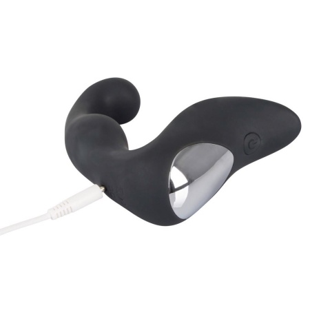 Wibrator prostaty Rebel Prostate Plug recharge – elastyczna konstrukcja z zakrzywioną głowicą i stymulatorem krocza, 9 trybów, d - 6
