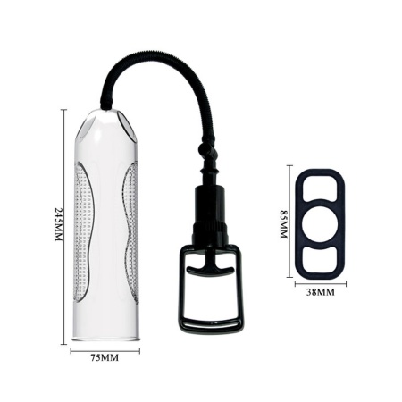 Elektryczna pompa próżniowa Penis Enlargement System 24,5 cm z wibracją - 4