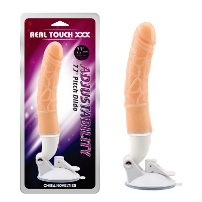 Wibrator z Przyssawką i Regulowanym Kątem Nachylenia Adjustability-Pitch Dildo 7,7" — 25 cm - 1