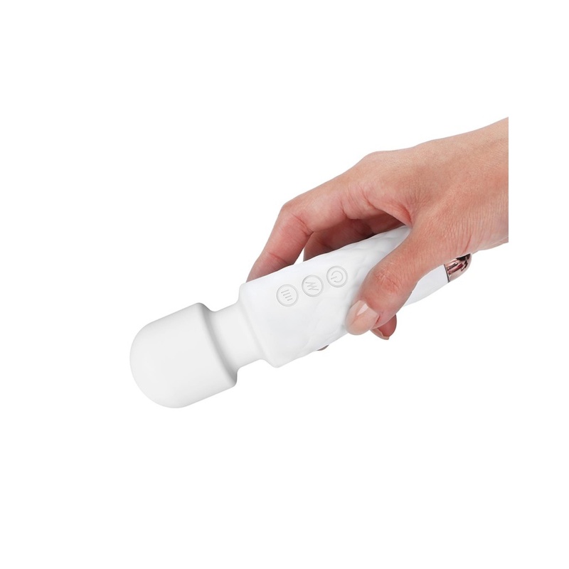 Masażer łechtaczki MINI WANDERFUL White - elastyczna szyjka, 20 trybów wibracji, 15,5 cm - 2