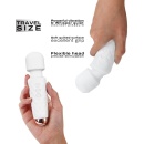 Masażer łechtaczki MINI WANDERFUL White - elastyczna szyjka, 20 trybów wibracji, 15,5 cm - 5