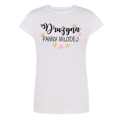 Biała koszulka Drużyna Panny Młodej na wieczór panieński - 1