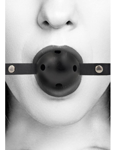 Breathable Ball Gag - With Bonded Leather Straps