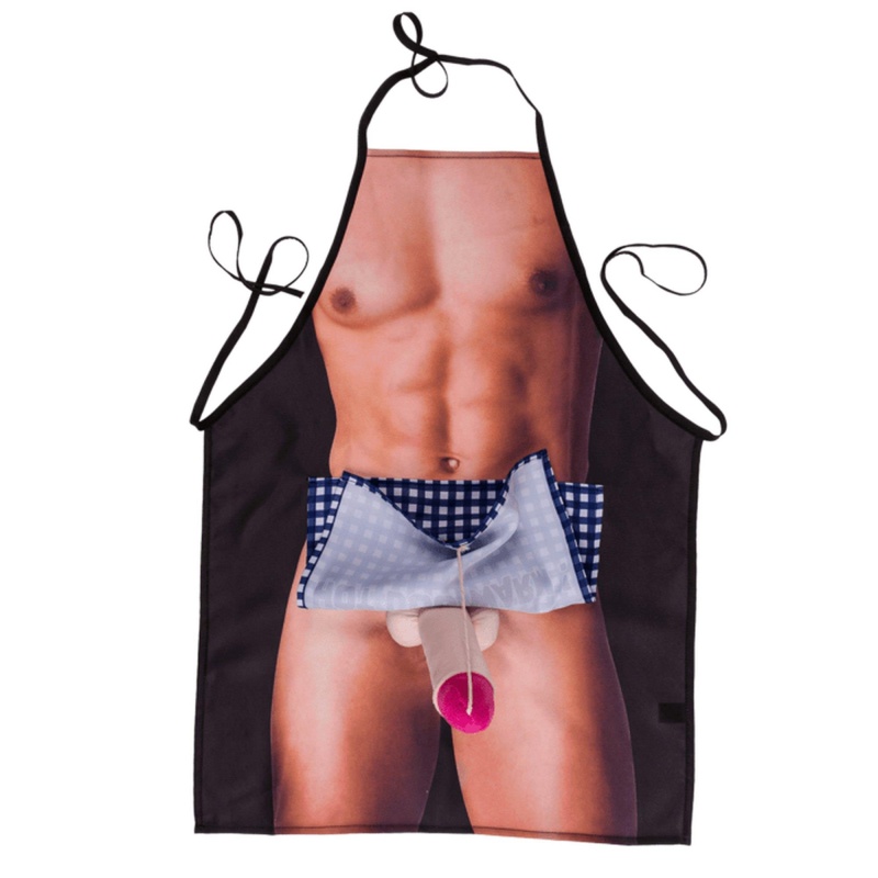 Fartuch kuchenny Apron Men's Body z nadrukiem męskiego ciała na wieczór kawalerski - 3