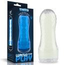 Masturbator Lumino Play Ribbed – żebrowany, świecący w ciemności, TPE 20 cm - 1