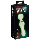 Wibrator-różdżka GITD Wand Vibrator – dwustronny masażer świecący w ciemności, 19,5 cm - 1