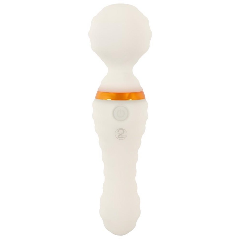 Wibrator-różdżka GITD Wand Vibrator – dwustronny masażer świecący w ciemności, 19,5 cm - 2