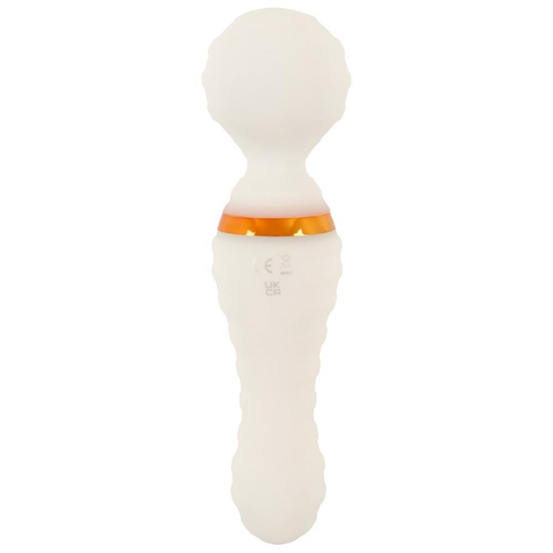 Wibrator-różdżka GITD Wand Vibrator – dwustronny masażer świecący w ciemności, 19,5 cm - 5