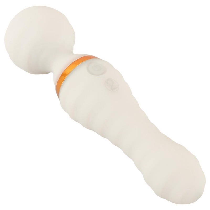 Wibrator-różdżka GITD Wand Vibrator – dwustronny masażer świecący w ciemności, 19,5 cm - 6