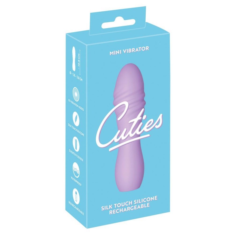 Wibrator Mini Cuties 3. generacji – 10 trybów wibracji, elastyczny korpus, długość 10,8 cm, średnica 1,8–2,8 cm - 1