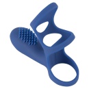 Nakładka na penisa Sweet Smile Rechargeable Couples Sleeve z 10 trybami wibracji i stymulatorem łechtaczki, długość 10 cm, średn - 3