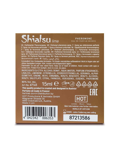 SHIATSU Pheromon Fragrance woman lime 15 ml