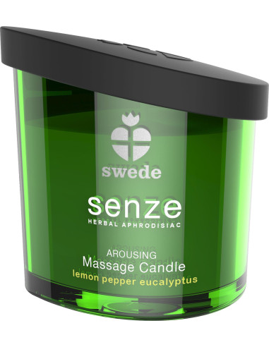 Swede - Senze Arousing Massage Candle Lemon Pepper Eucalyptus