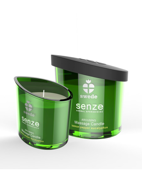Swede - Senze Arousing Massage Candle Lemon Pepper Eucalyptus