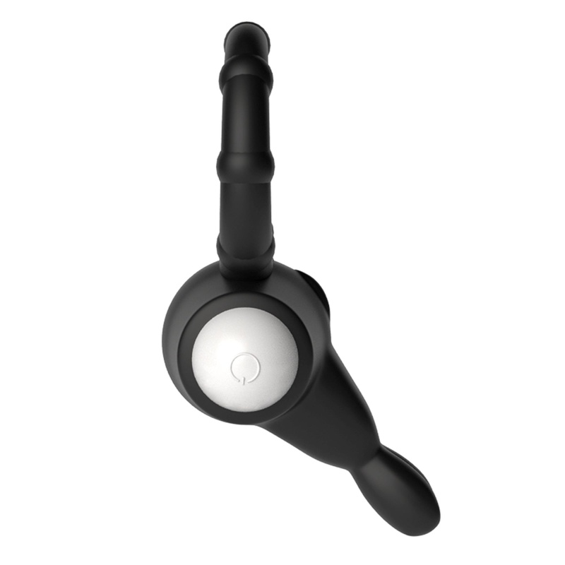 Wibrujący Pierścień Erekcyjny Power Clit Silicone – Czarny, 3.5 cm - 5