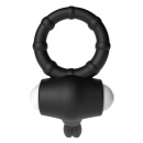 Wibrujący Pierścień Erekcyjny Power Clit Silicone – Czarny, 3.5 cm - 6