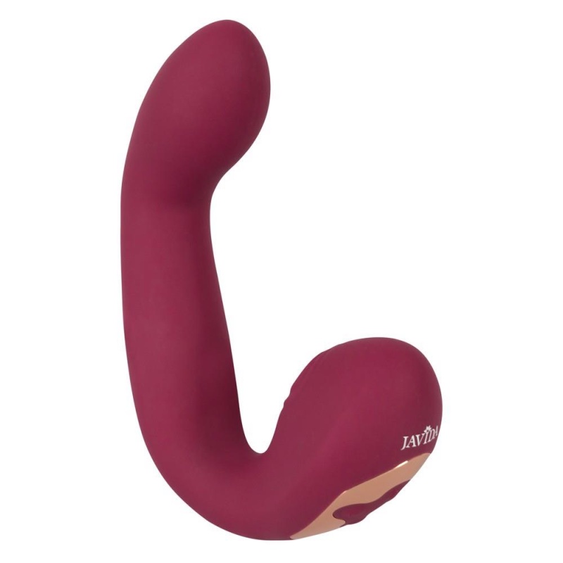 Wibrator Javida Thumping & Shaking Rabbit – zakrzywiony stymulator punktu G i łechtaczki, 17,1 cm - 3