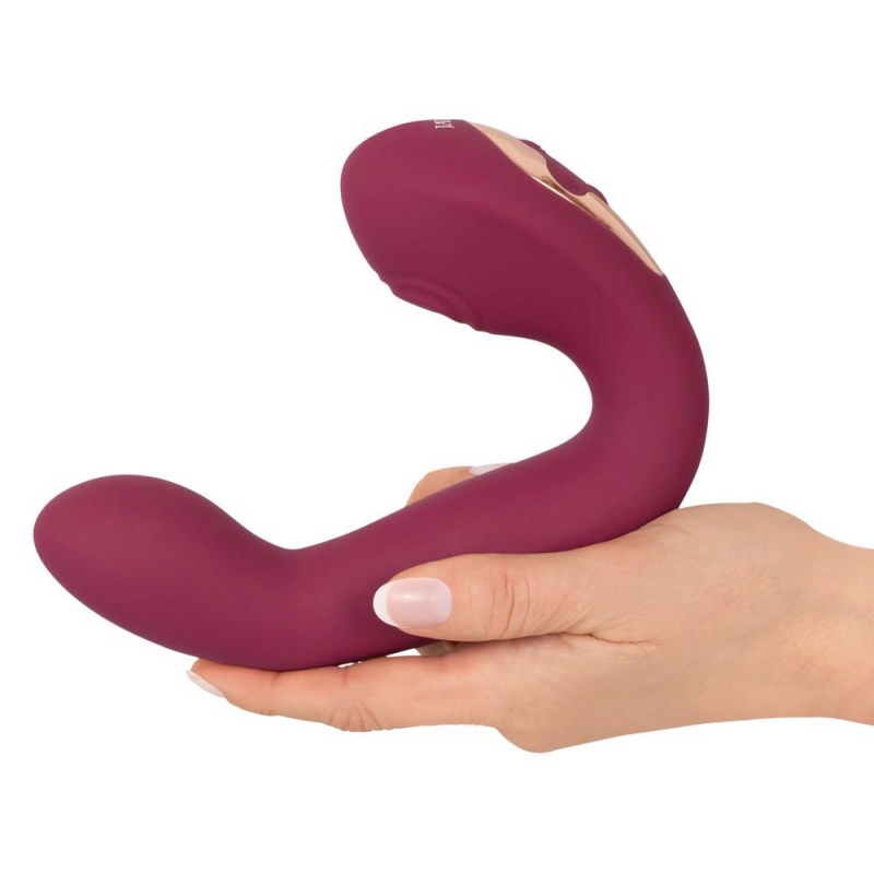 Wibrator Javida Thumping & Shaking Rabbit – zakrzywiony stymulator punktu G i łechtaczki, 17,1 cm - 6