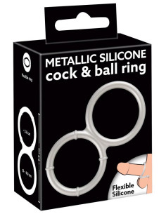 Metallic Silicone Double Ring