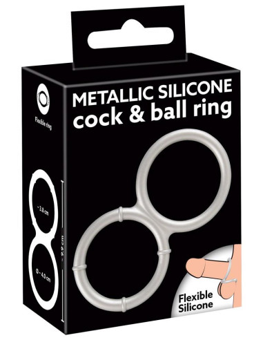 Metallic Silicone Double Ring
