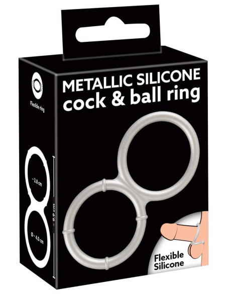 Metallic Silicone Double Ring
