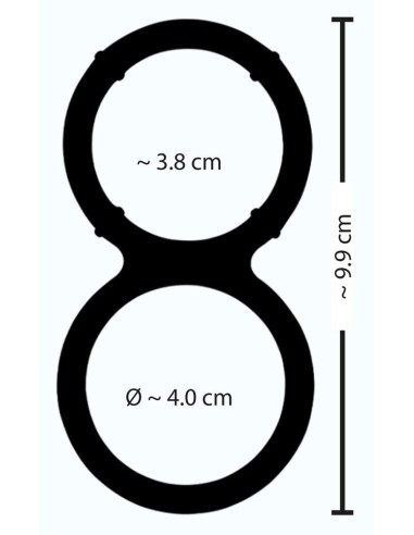 Metallic Silicone Double Ring