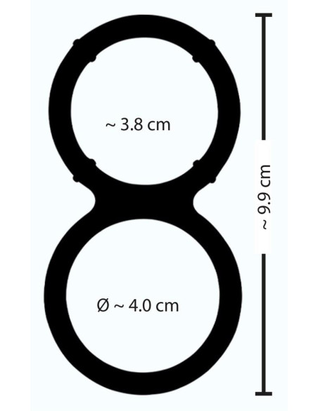 Metallic Silicone Double Ring
