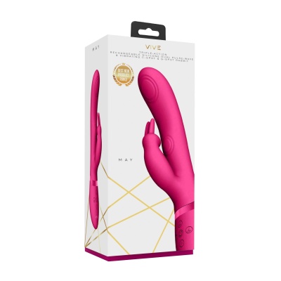 Wibrator króliczek May VIVE045 Pulse-Wave C-Spot G-Spot, 3 silniki, 22 cm - 1