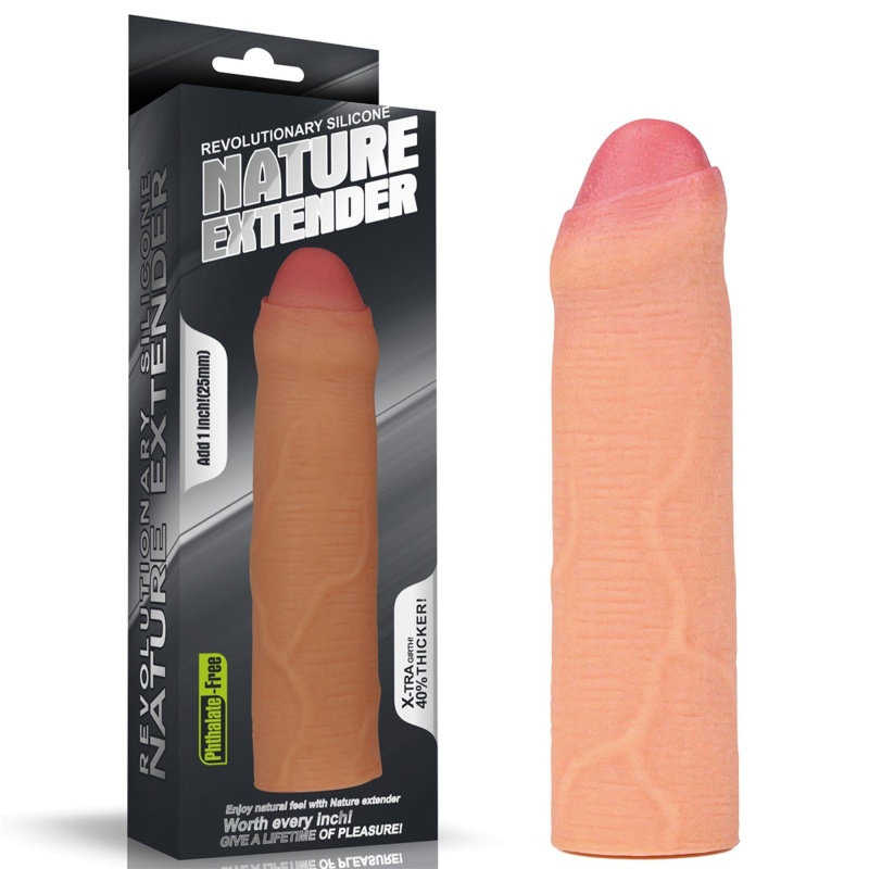 Nakładka na penisa Silicone Nature Extender 16,5 cm - 1