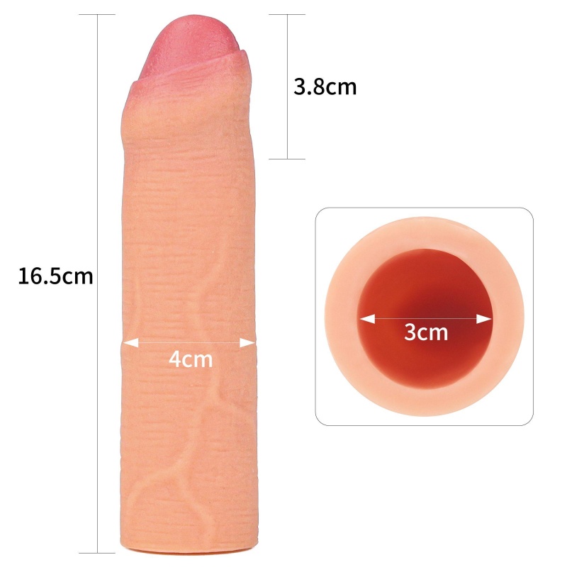 Nakładka na penisa Silicone Nature Extender 16,5 cm - 2