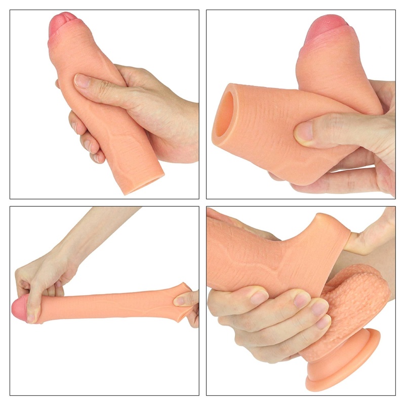 Nakładka na penisa Silicone Nature Extender 16,5 cm - 5