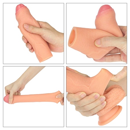 Nakładka na penisa Silicone Nature Extender 16,5 cm - 5