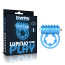 Wibrujący pierścień na penisa Lumino Play 5,1/3,6 cm Niebieski - 1