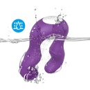 Wibrator dla par Seraph Purple - dwustronny stymulator silikonowy z 18 trybami wibracji, 14,7 × 10,5 × 3,9 cm - 8