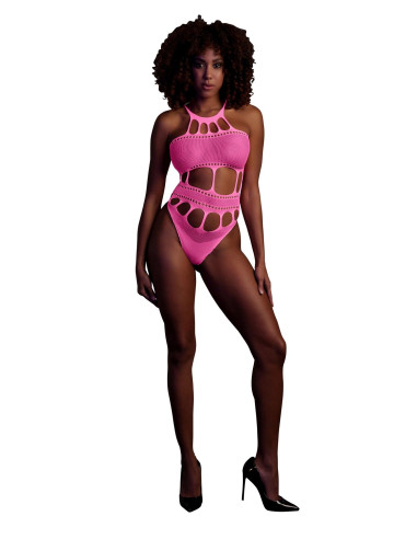 Body with Grecian Neckline - Neon Pink - XS/XL