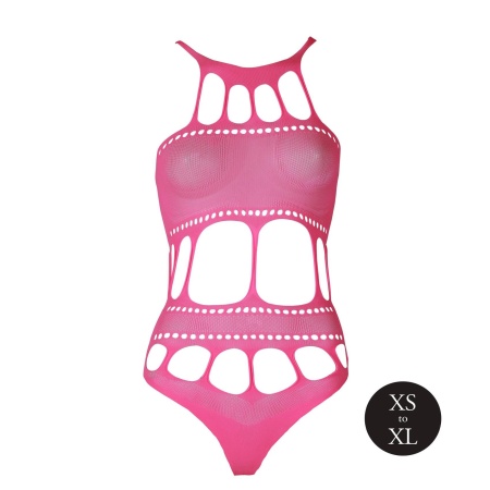 Body with Grecian Neckline - Neon Pink - 6
