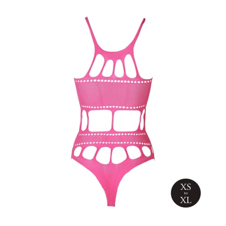 Body with Grecian Neckline - Neon Pink - 7