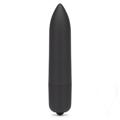 Pocisk wibrujący Bullet Long 9 cm – jeden tryb, czarny matowy - 1