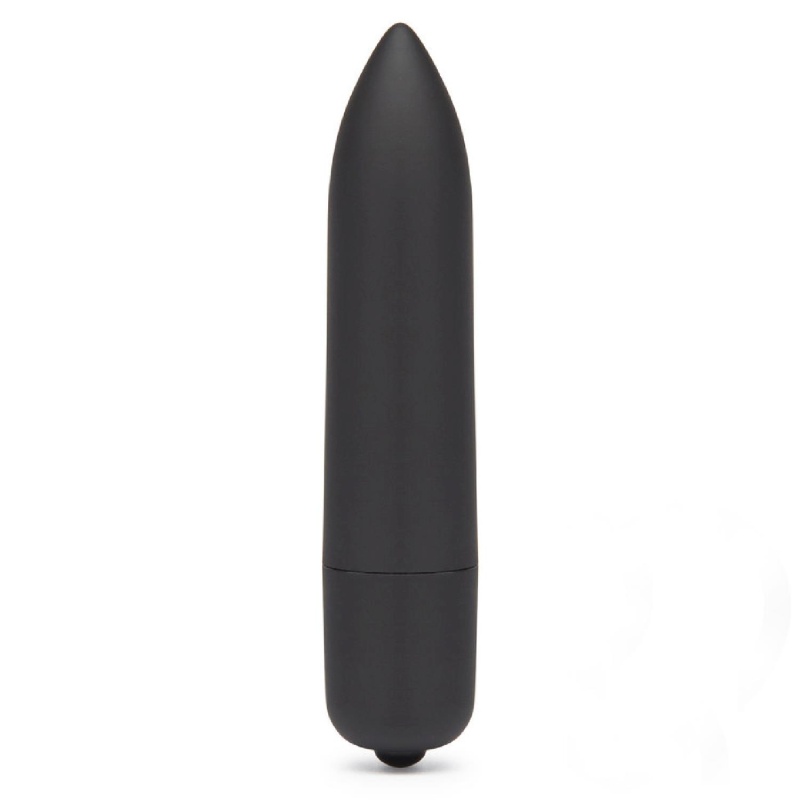 Pocisk wibrujący Bullet Long 9 cm – jeden tryb, czarny matowy - 1