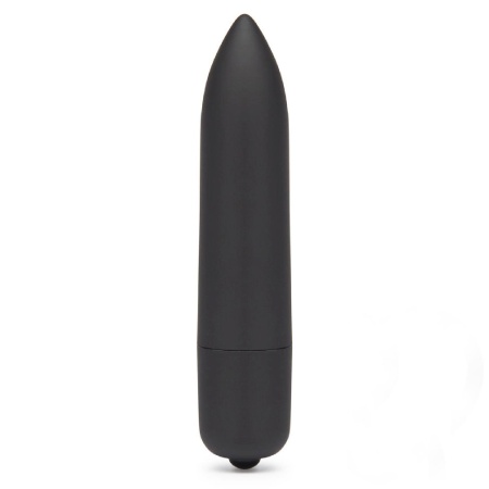 Pocisk wibrujący Bullet Long 9 cm – jeden tryb, czarny matowy - 1