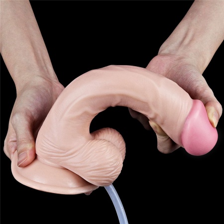 Dildo Squirt Extreme 23 cm z funkcją wytrysku - Jasnoróżowy - 2