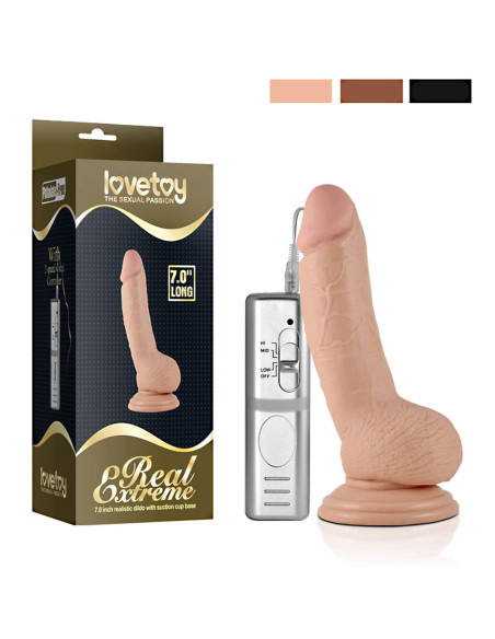 7"" Real Extreme Vibrating Dildo
