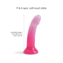 Dildo silikonowe Dildolls Sunrise z przyssawką i zakrzywioną konstrukcją, 14,8 cm - 2