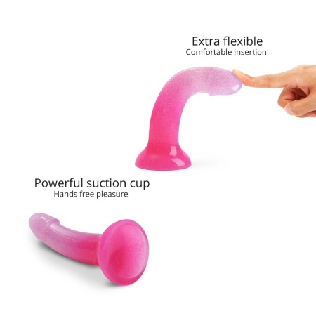Dildo silikonowe Dildolls Sunrise z przyssawką i zakrzywioną konstrukcją, 14,8 cm - 3