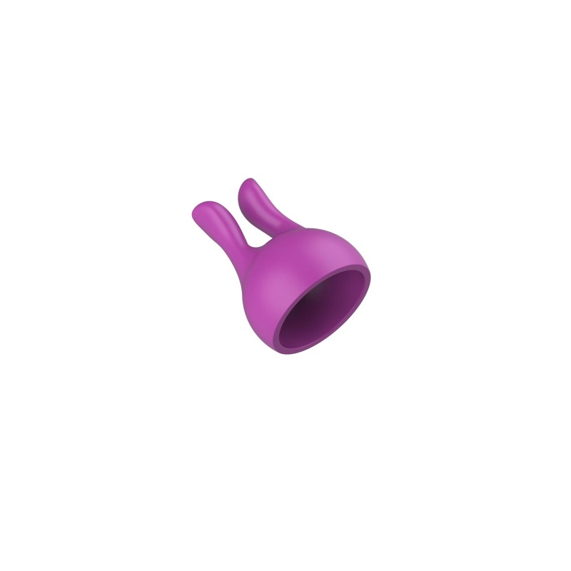 Nasadki silikonowe Attachments Personal Massager Fuchsia do masażera The Personal Wand - wygięta szyjka G-spot 13 cm i końcówka - 3