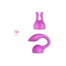 Nasadki silikonowe Attachments Personal Massager Fuchsia do masażera The Personal Wand - wygięta szyjka G-spot 13 cm i końcówka - 8