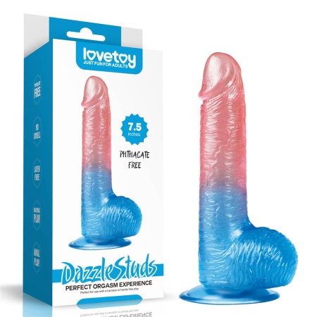 Dildo Dazzle Studs 19 cm – realistyczne TPE z przyssawką - 1