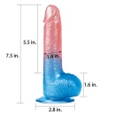 Dildo Dazzle Studs 19 cm – realistyczne TPE z przyssawką - 2