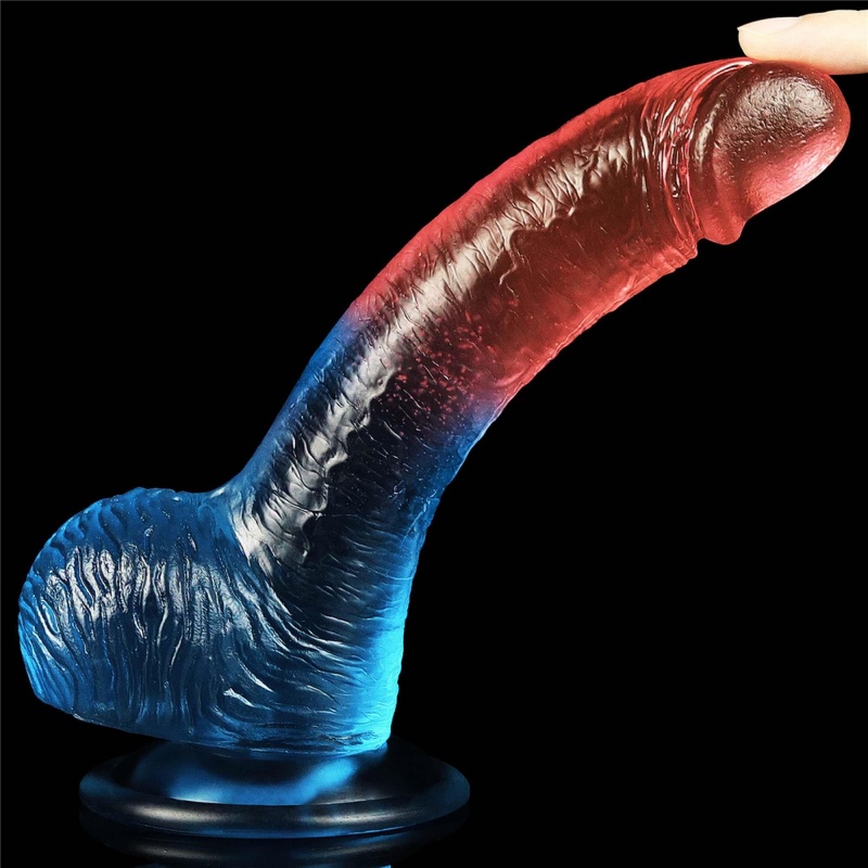 Dildo Dazzle Studs 19 cm – realistyczne TPE z przyssawką - 4